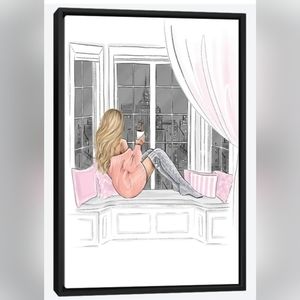 Cozy with cocoa 8 1/2"x11" Framed Wall Art